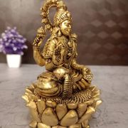 Buy Brass Fine Art Lakshmi Statue 5″