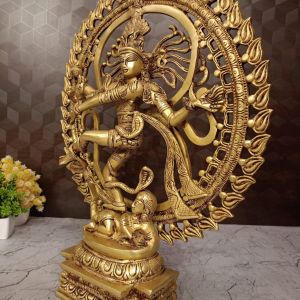 Buy Brass Natarajar Statue For Pooja 20″