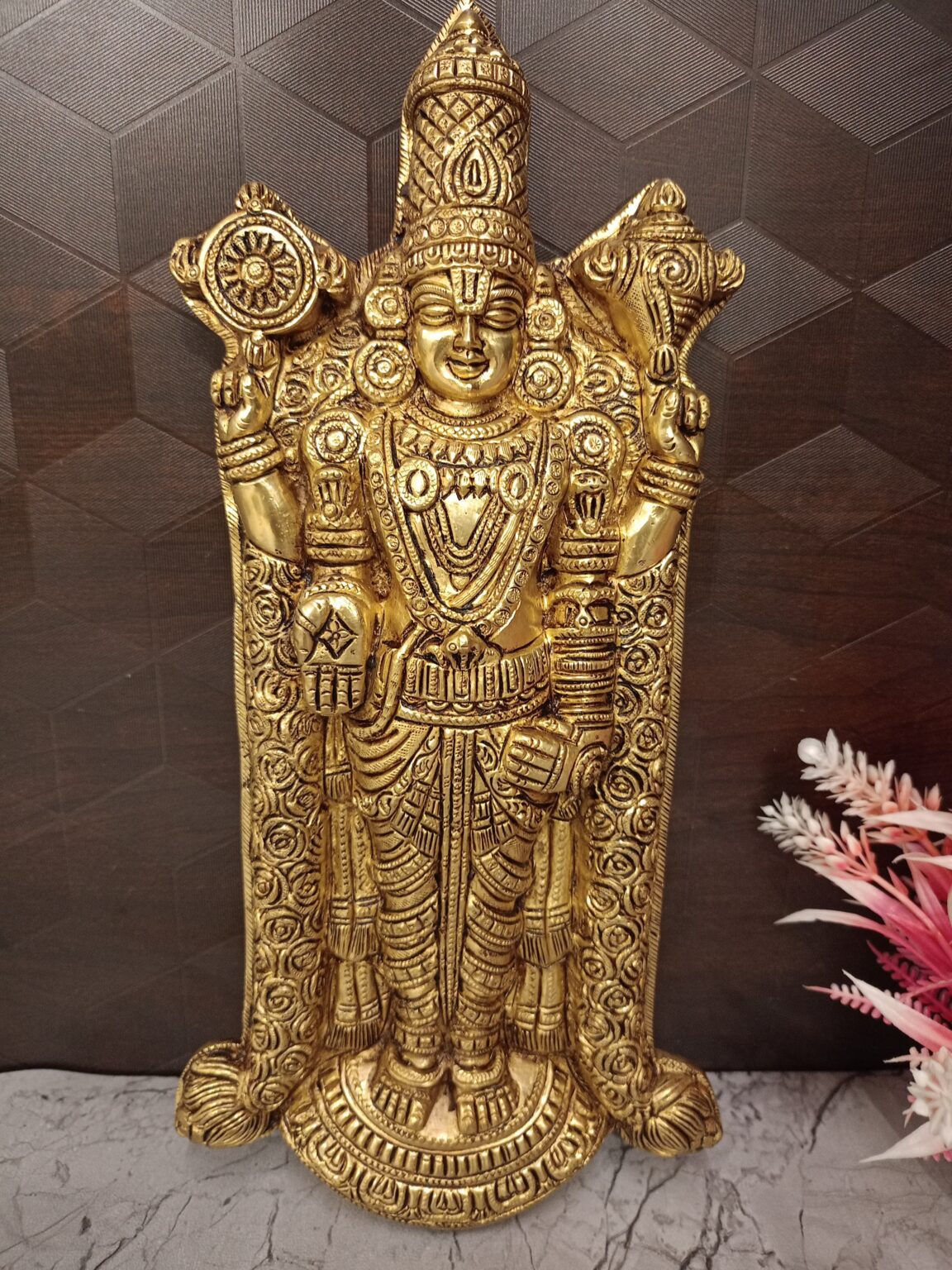 Buy Brass Perumal Wall Mount 13″