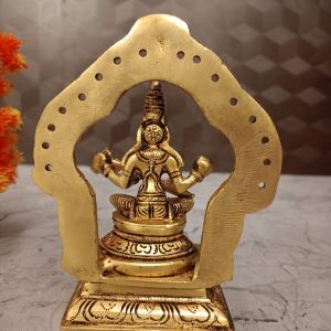 Brass Saraswathi Statue With Arch 5.5″