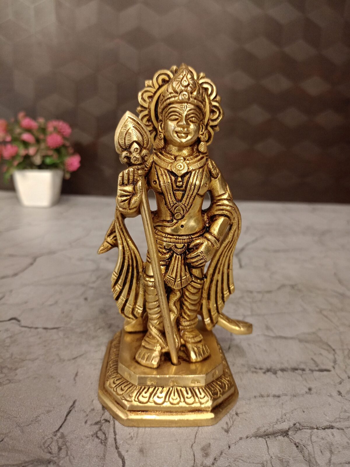 brass superfine murugan idol pooja gift vgocart coimbatore india scaled