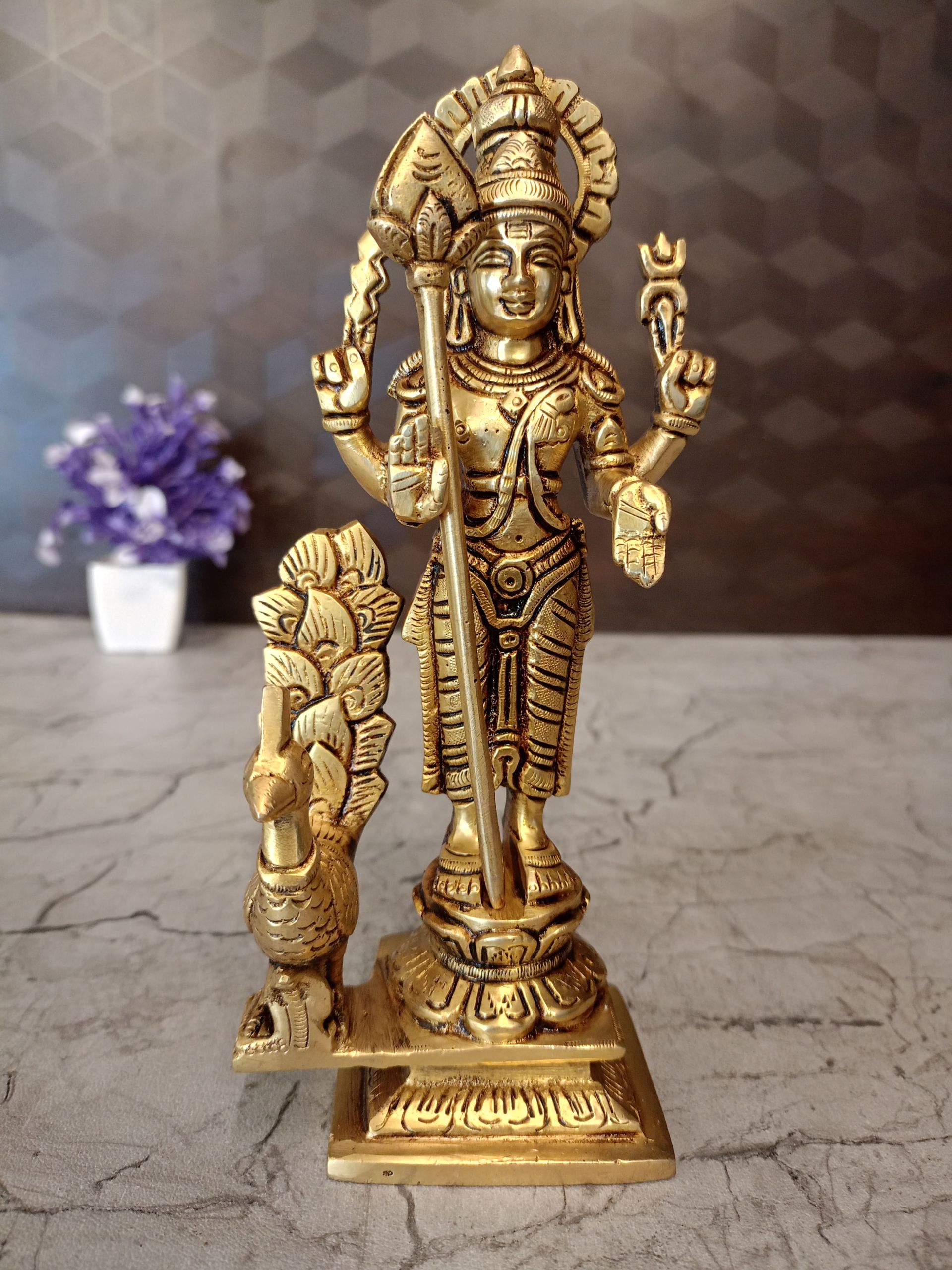 Buy Brass Superfine Murugan Statue 8″