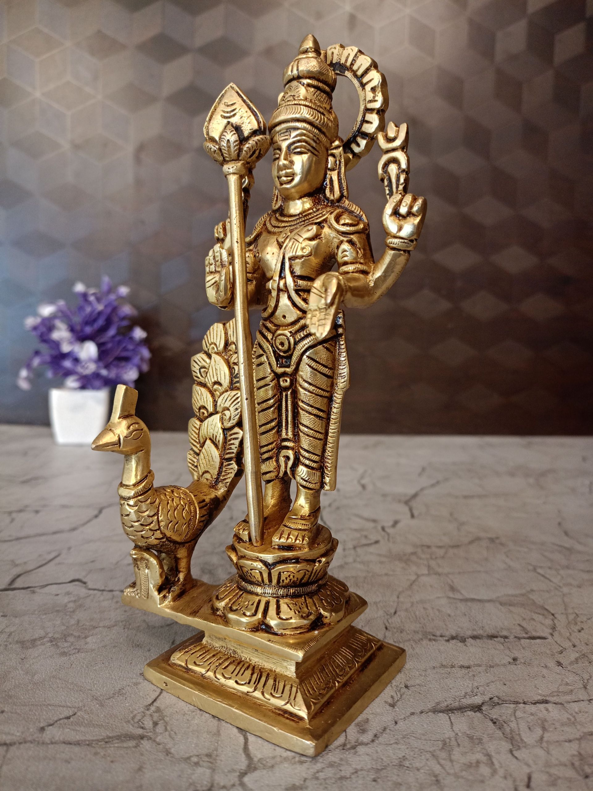 Buy Brass Superfine Murugan Statue 8″