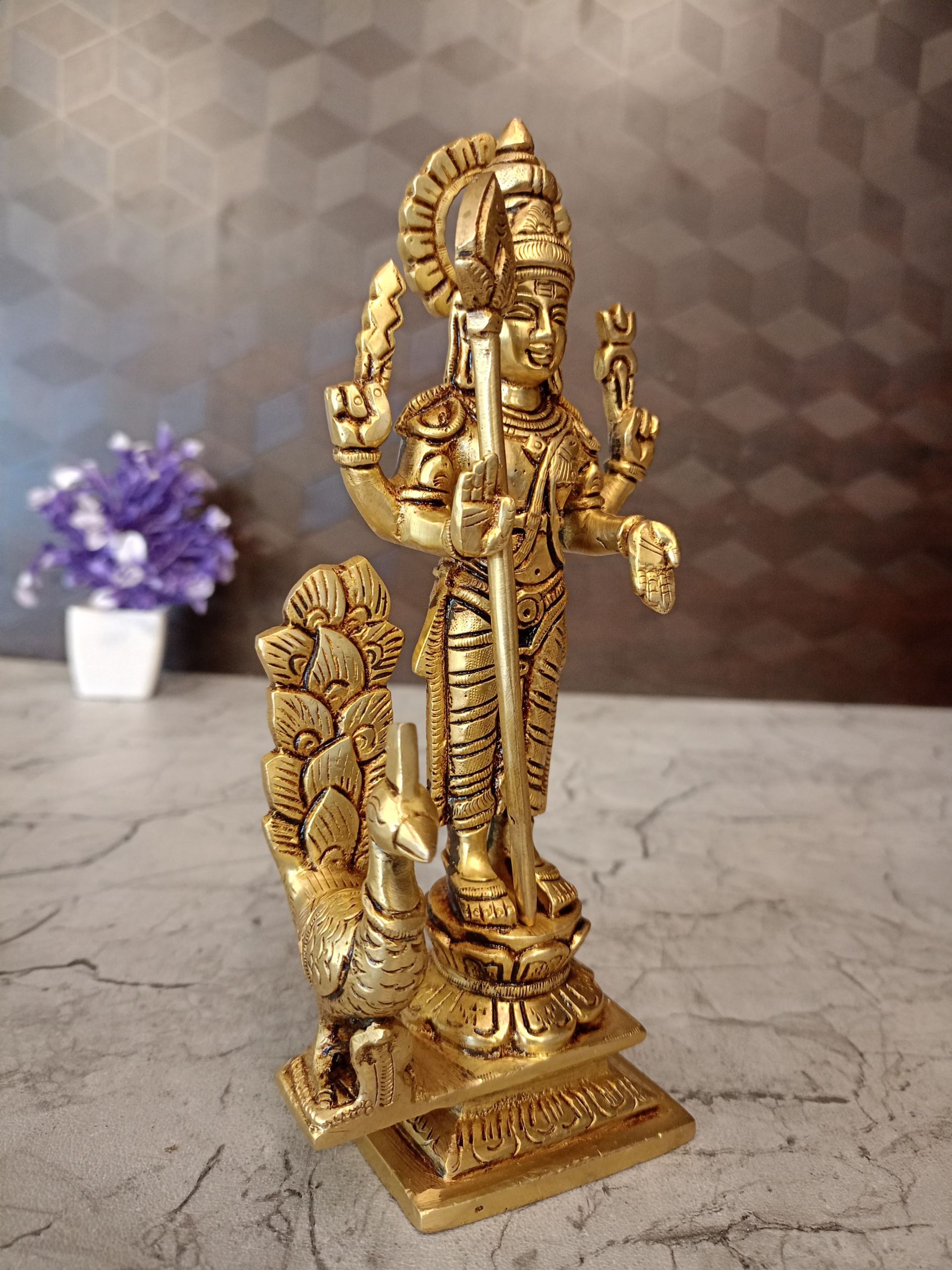 Buy Brass Superfine Murugan Statue 8″