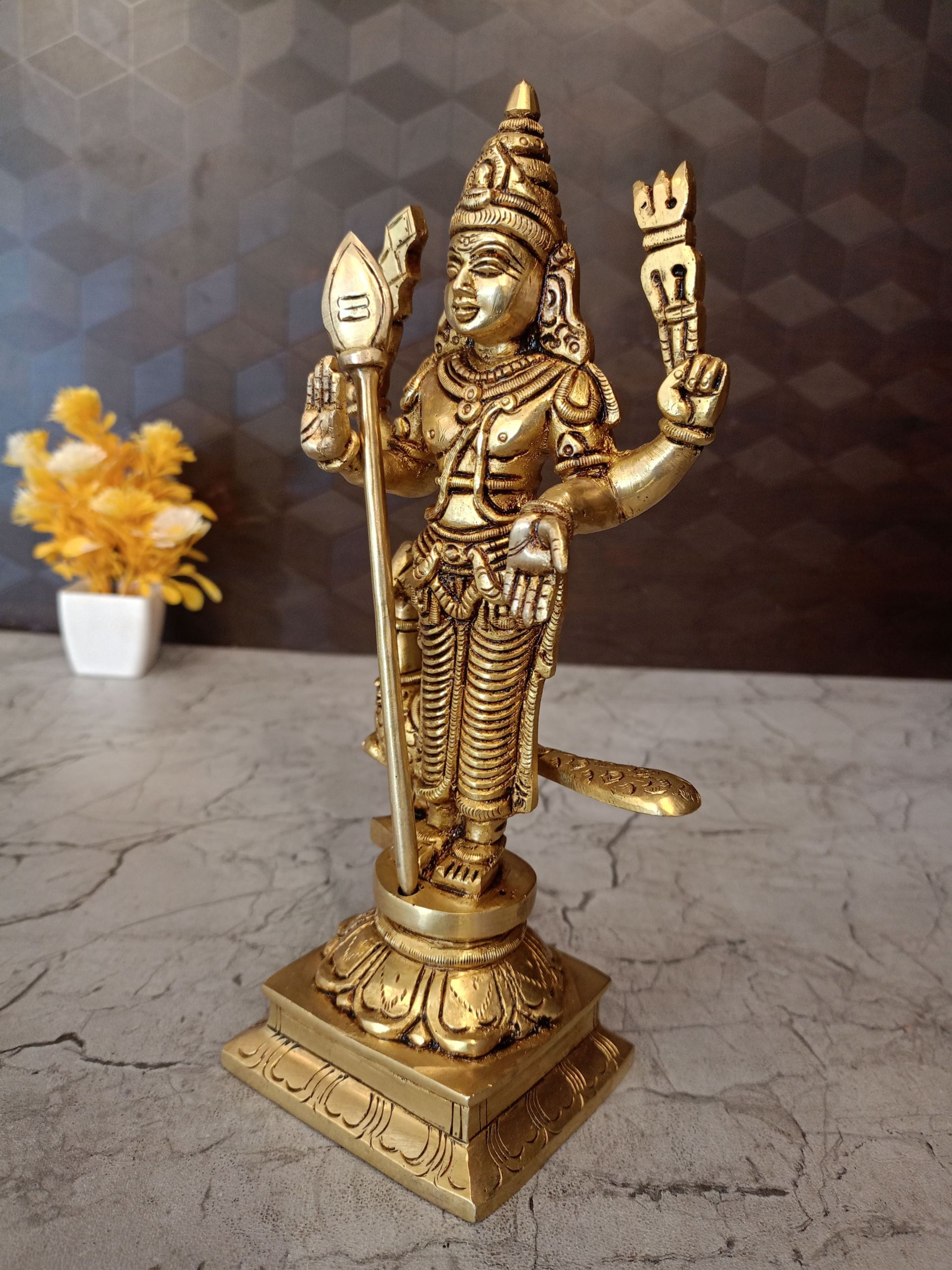 Buy Brass Murugan Statue 9.5″