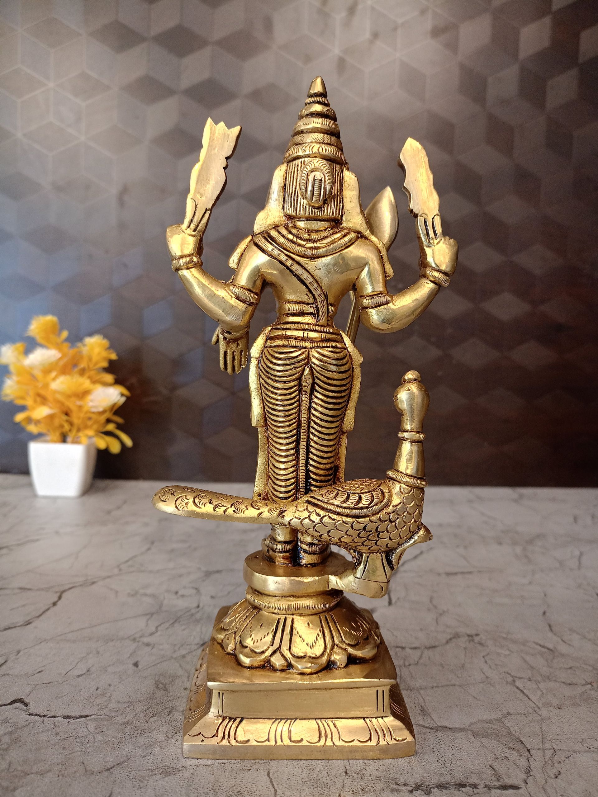 Buy Brass Murugan Statue 9.5″