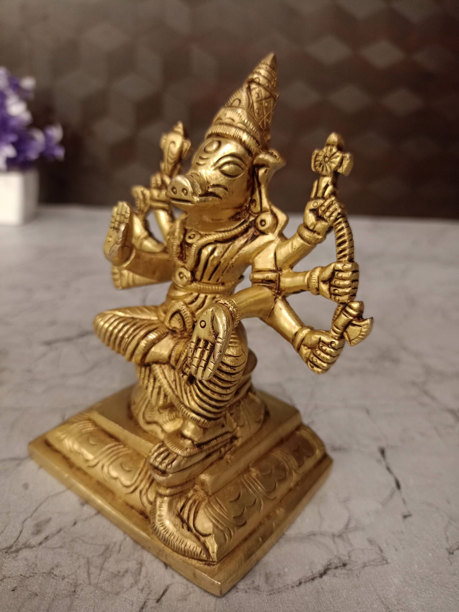 Buy Superfine Brass Varahi Statue 5″