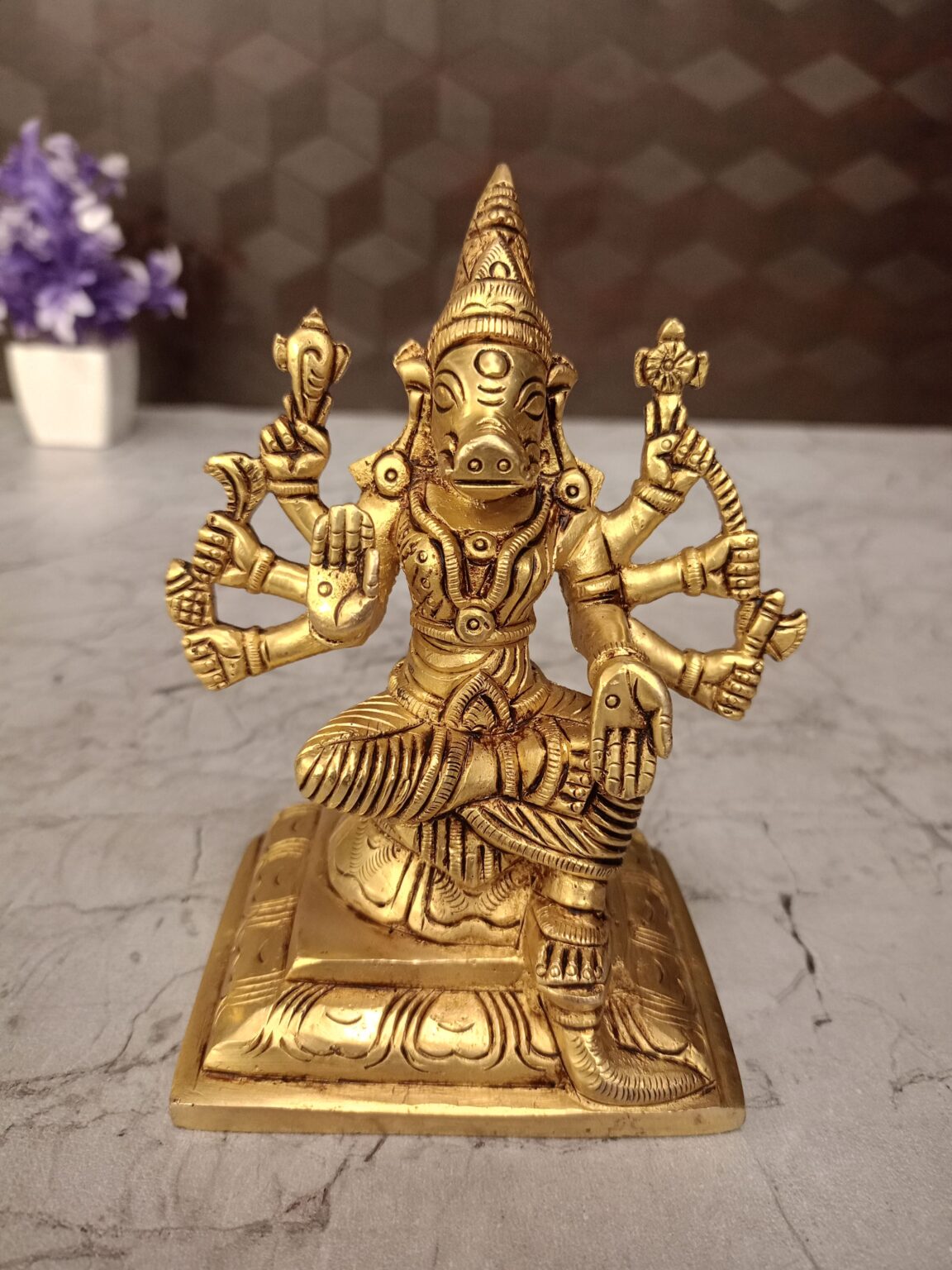 Buy Superfine Brass Varahi Statue 5″