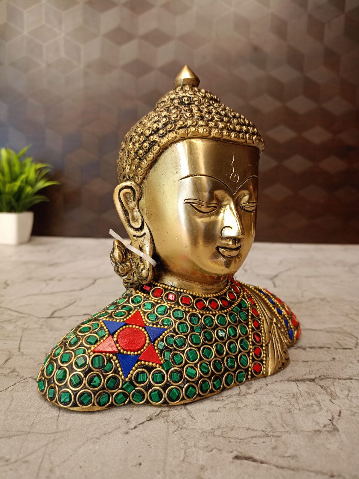 Brass stone buddha idol pooja gift vgocart coimbatore india2 scaled