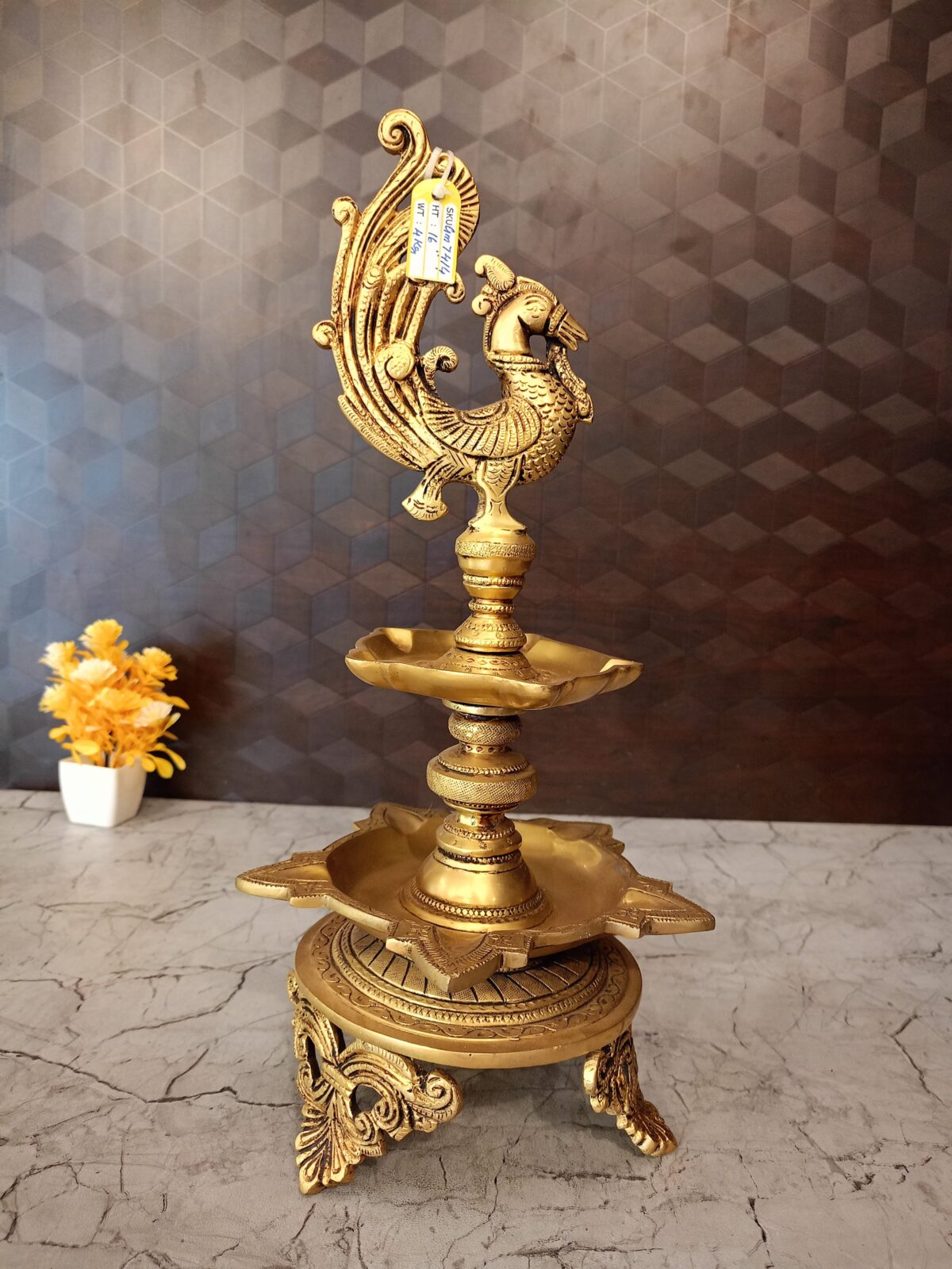 brass annam two layer kuthu vilakku pooja gift coimbatore india scaled