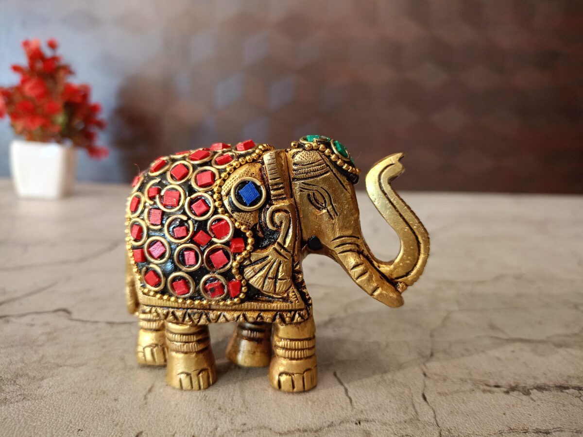 brass elephant home decor gift vgocart coimbatore india1 scaled