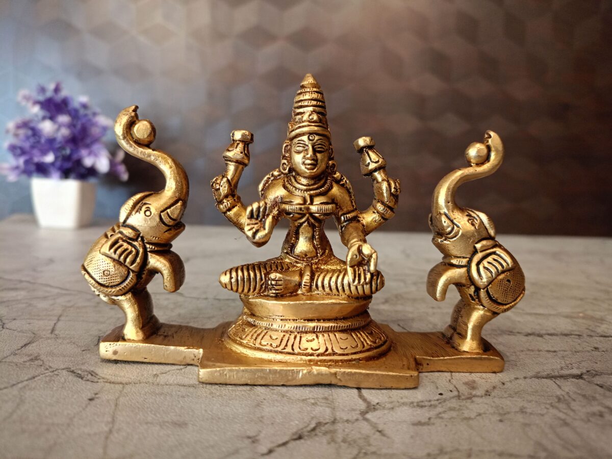 brass gajalskhmi idol pooja gift vgocart coimbatore india 1 scaled
