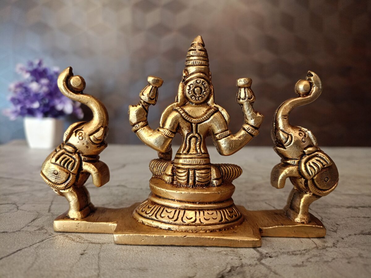 brass gajalskhmi idol pooja gift vgocart coimbatore india2 scaled