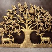 Brass Kalpavirutcham Tree Wall Mount 22.5″