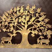 Brass Kalpavirutcham Tree Wall Mount 22.5″