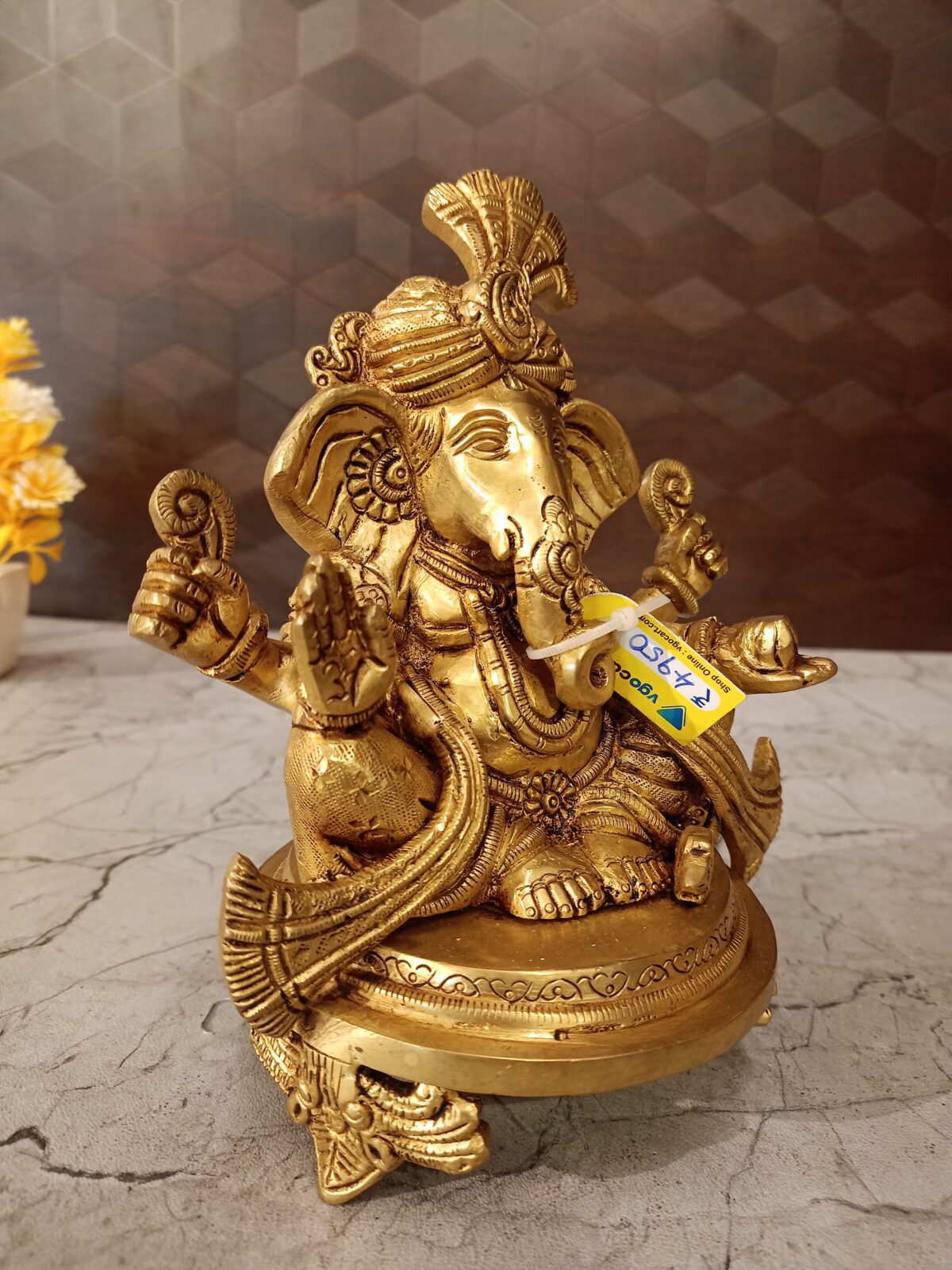 brass pagadi ganesha idol pooja gift vgocart coimbatore india2 scaled