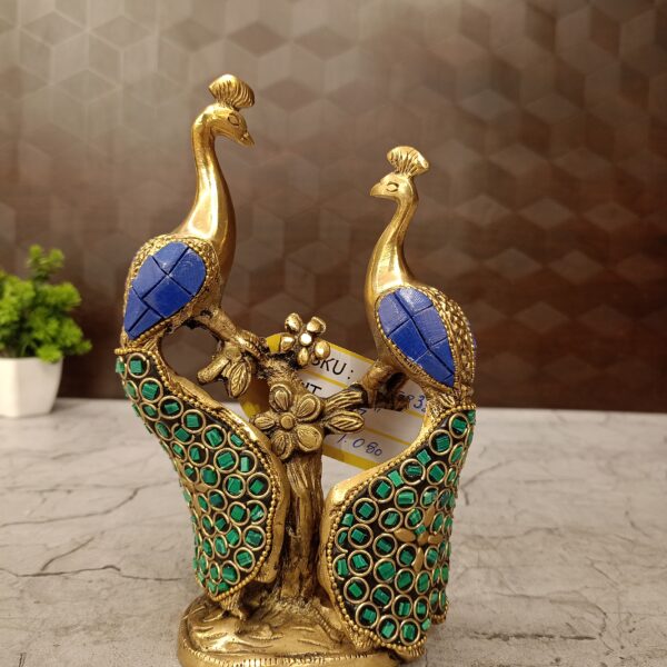 brass-peacock-sitting-stem