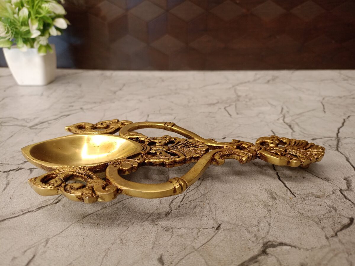 brass spoon diya pooja gift vgocart coimbatore india1 scaled