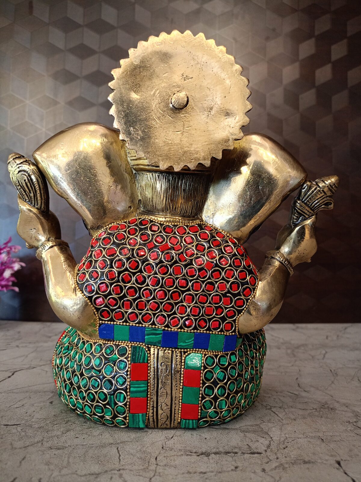 brass stone ganesha idol pooja gift vgocart coimbatore india 23 scaled