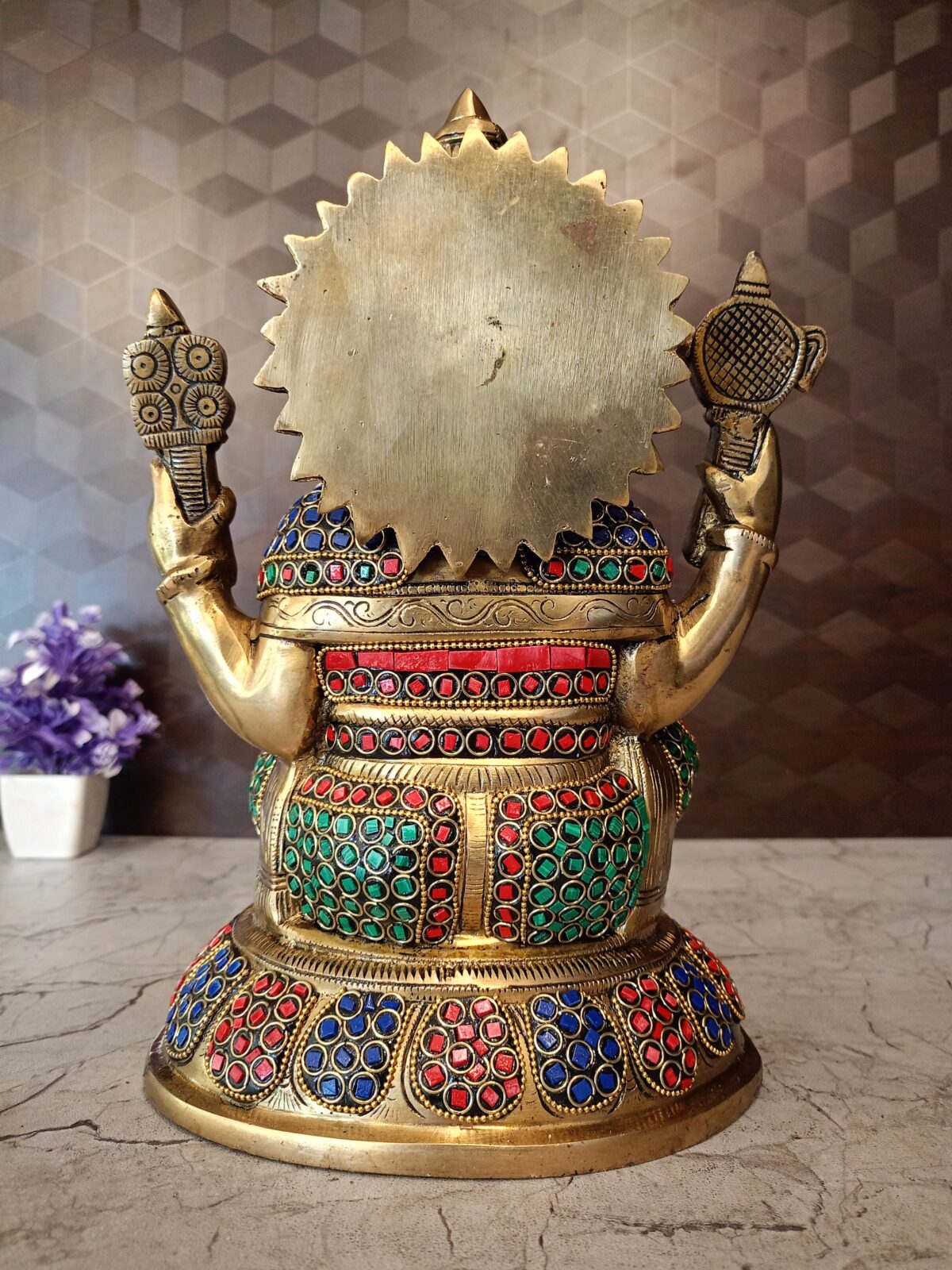 brass stone ganesha idol pooja gift vgocart coimbatore india3 scaled
