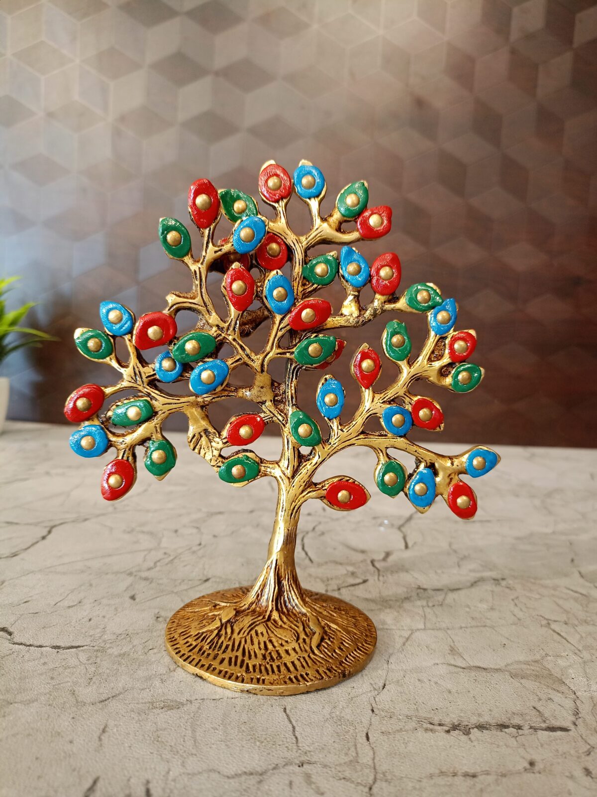brass stone tree pooja gift vgocart coimbatore india2 scaled