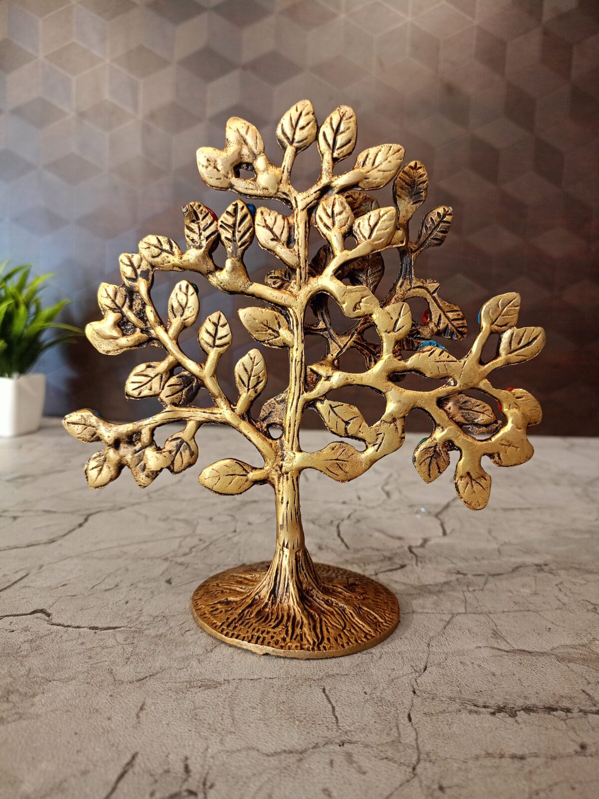 brass stone tree pooja gift vgocart coimbatore india4 scaled