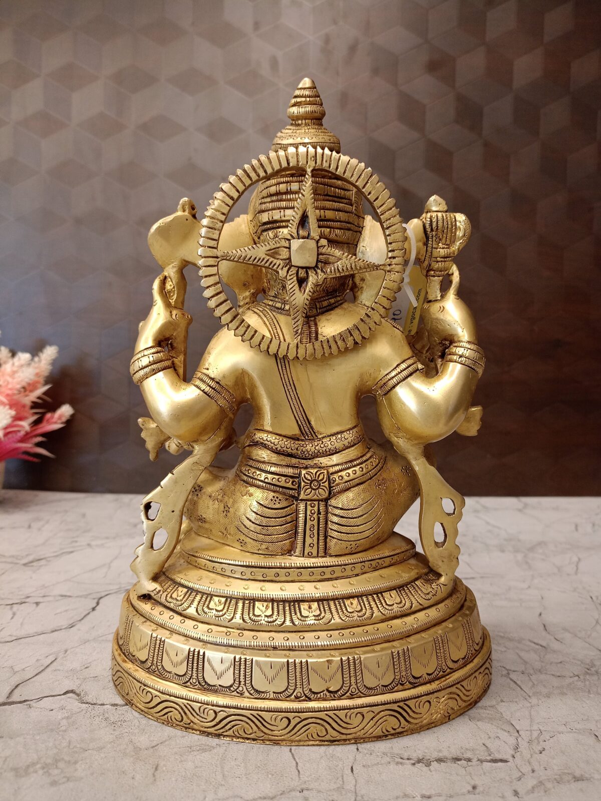 brass big ganesha round base pooja gift vgocart coimbatore india scaled