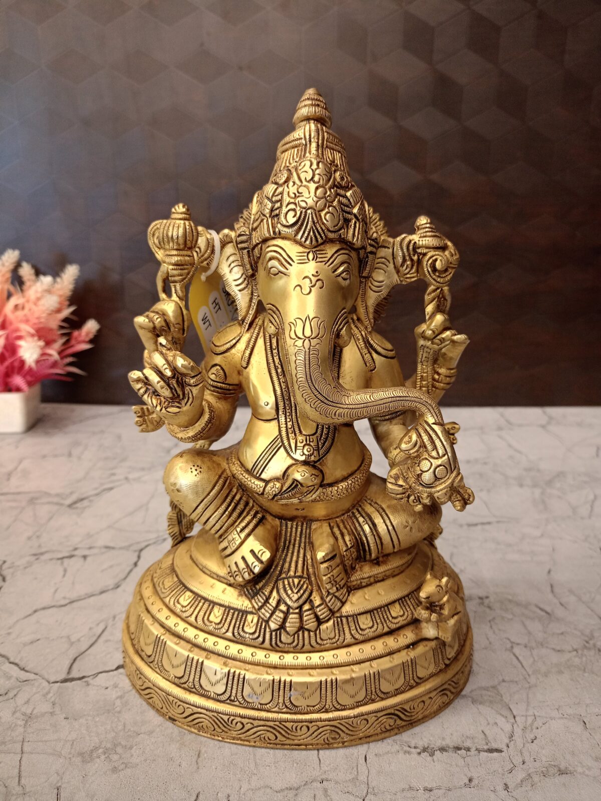 brass big ganesha round base pooja gift vgocart coimbatore india3 scaled