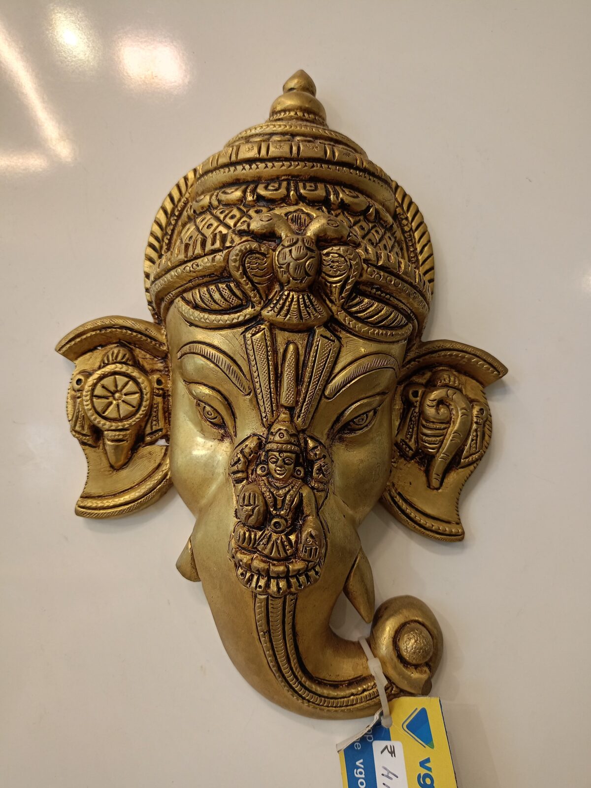 brass ganesha lakshmi wall mount pooja gift vgocart coimbatore india1 scaled
