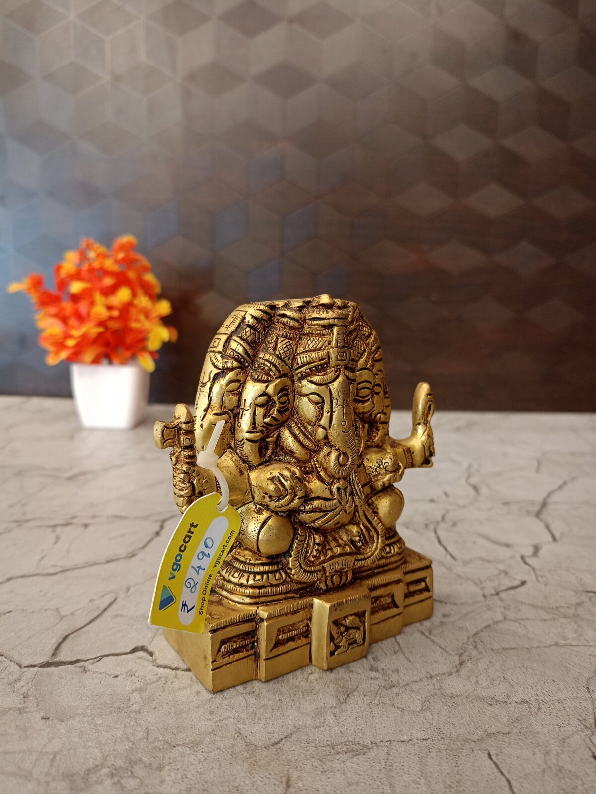 brass panjamuga ganesha idol pooja gift vgocart coimbatore india1 scaled