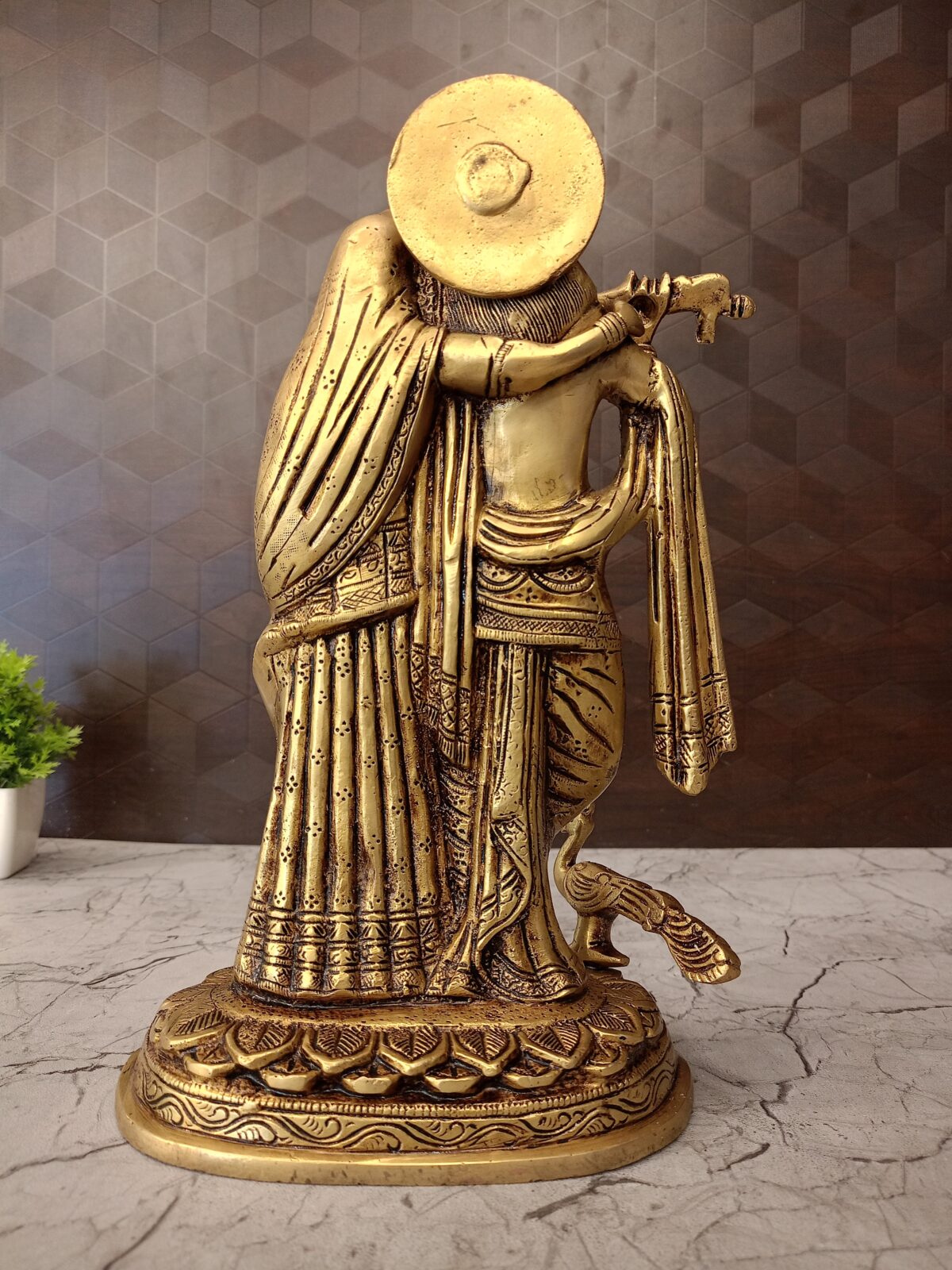 brass radha krishna idol pooja gift vgocart coimbatore india scaled