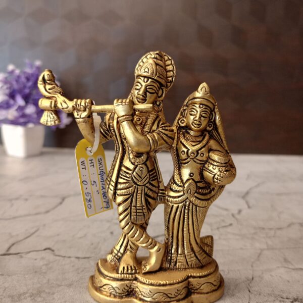 brass radha krishna idol pooja gift vgocart coimbatore india4