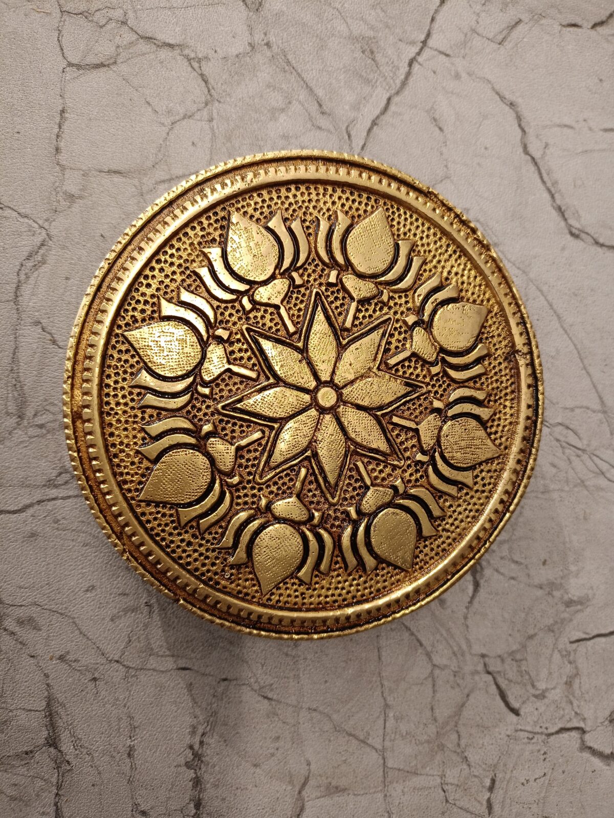brass round chowki stand pooja vgocart coimbatore india2 scaled