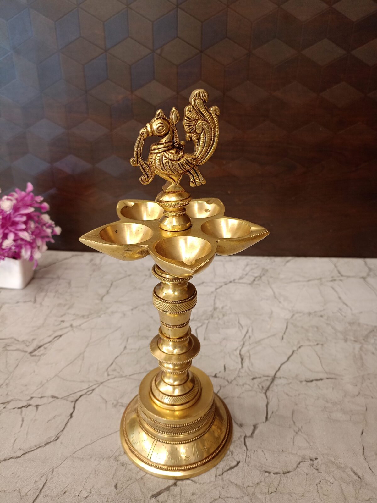 brass annam five face kuthu vilakku pooja gift vgocart coimbatore india3 scaled