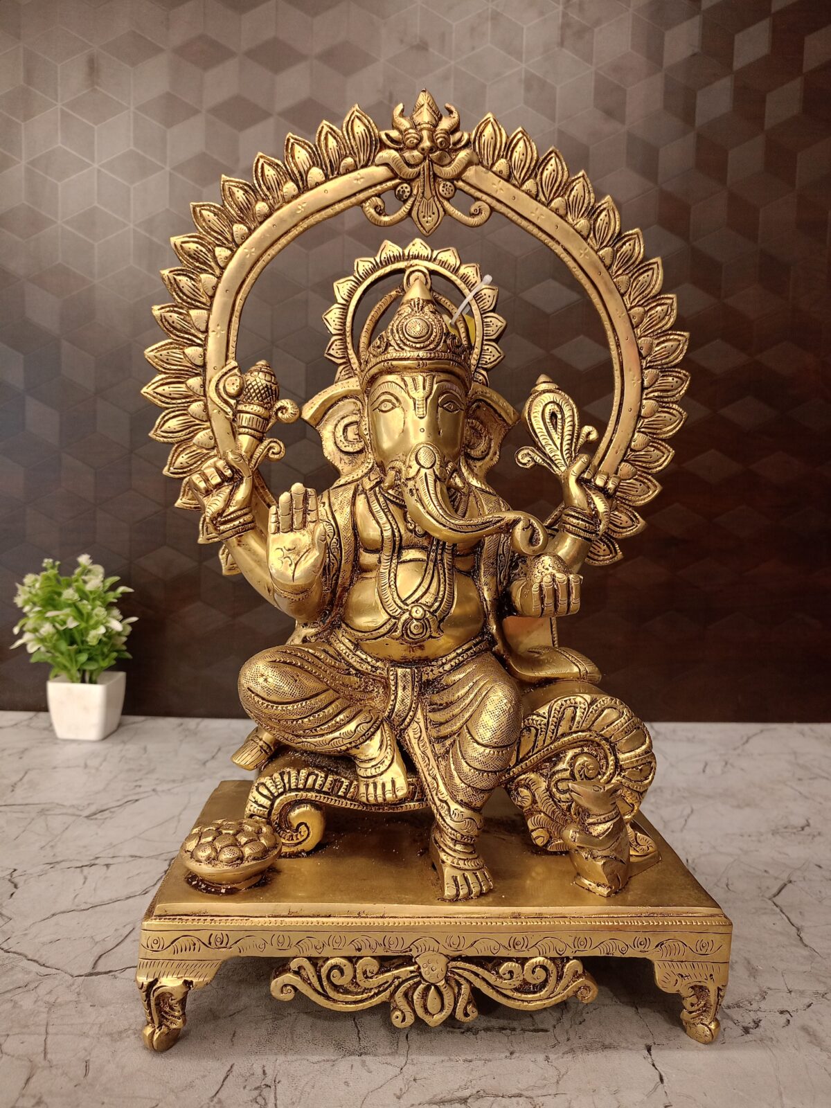 brass arch ganesha pooja gift vgocart coimbatore india3 scaled