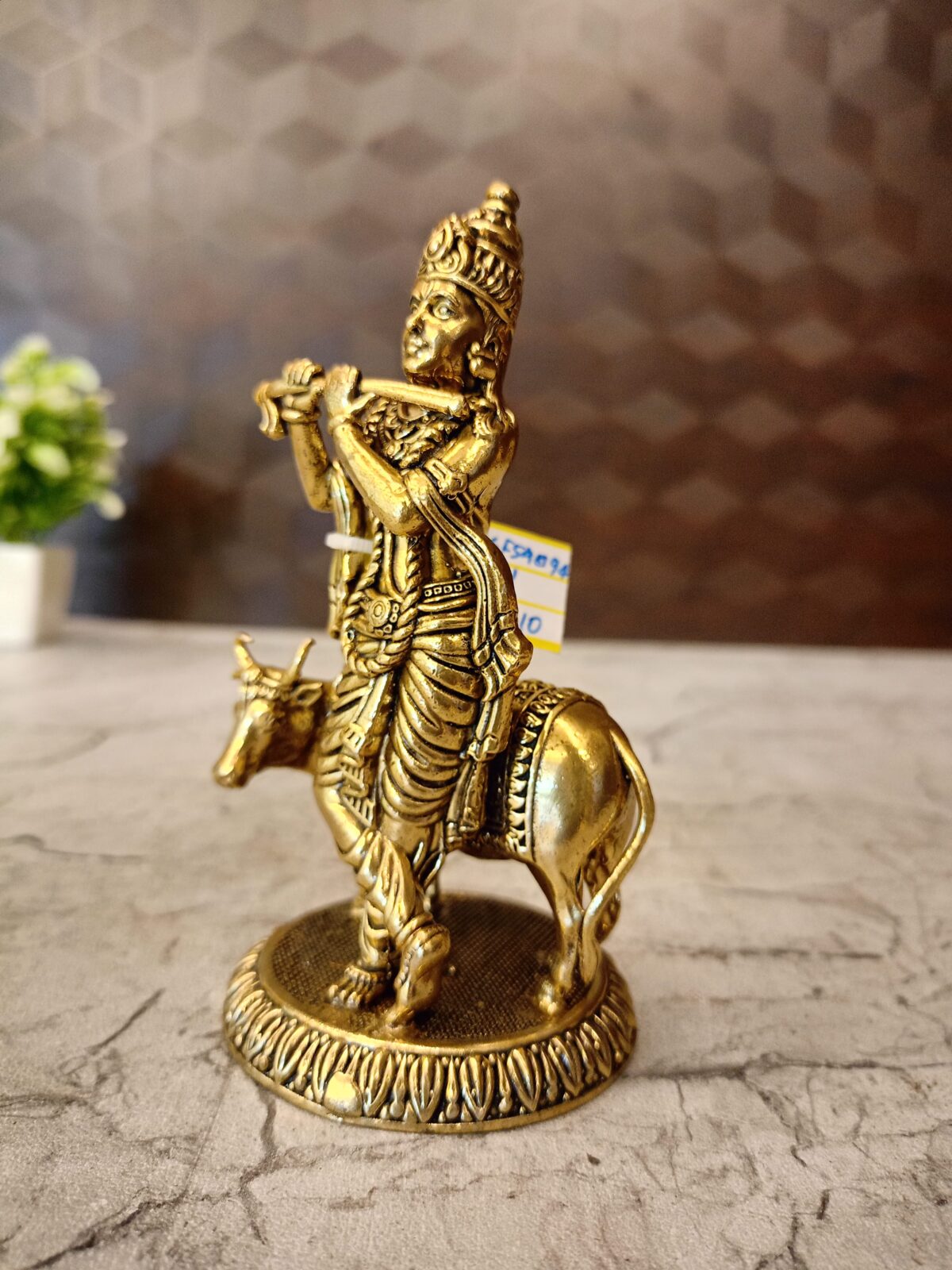 brass cow krishna idol pooja gift vgocart coimbatore1 scaled