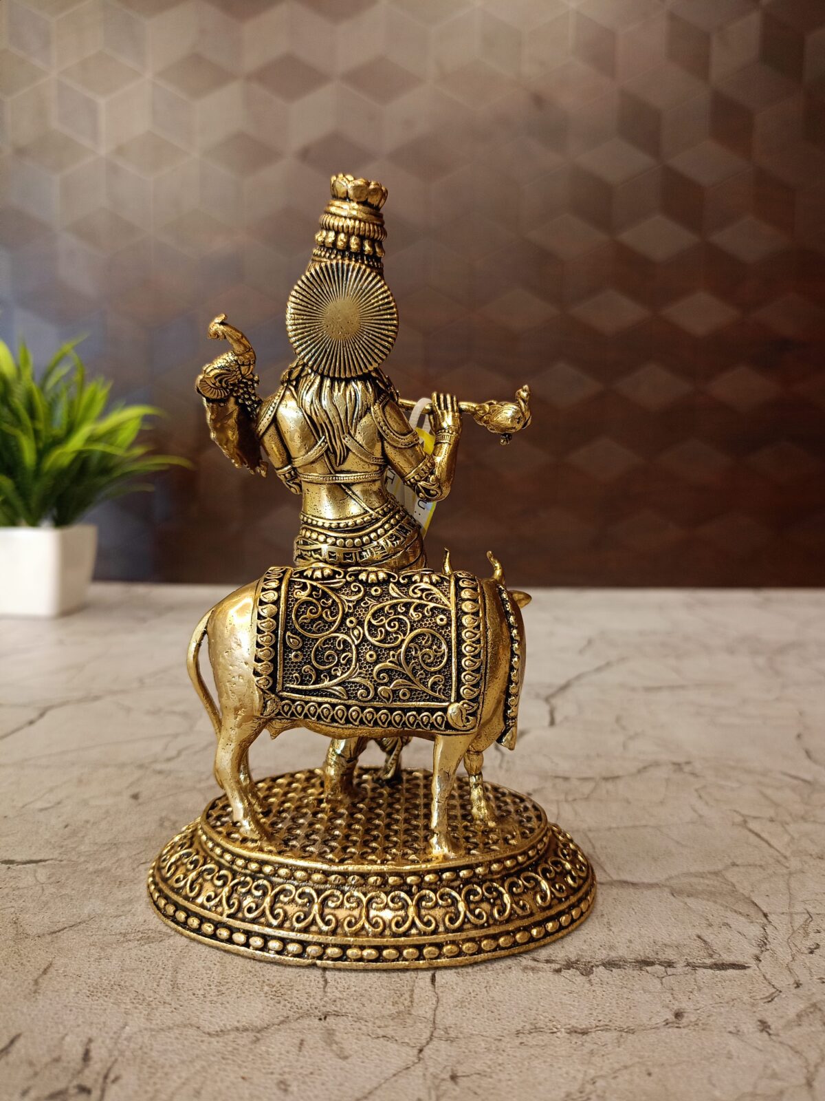 brass cow krishna iodl pooja gift vgocart coimbatore india1 2 scaled