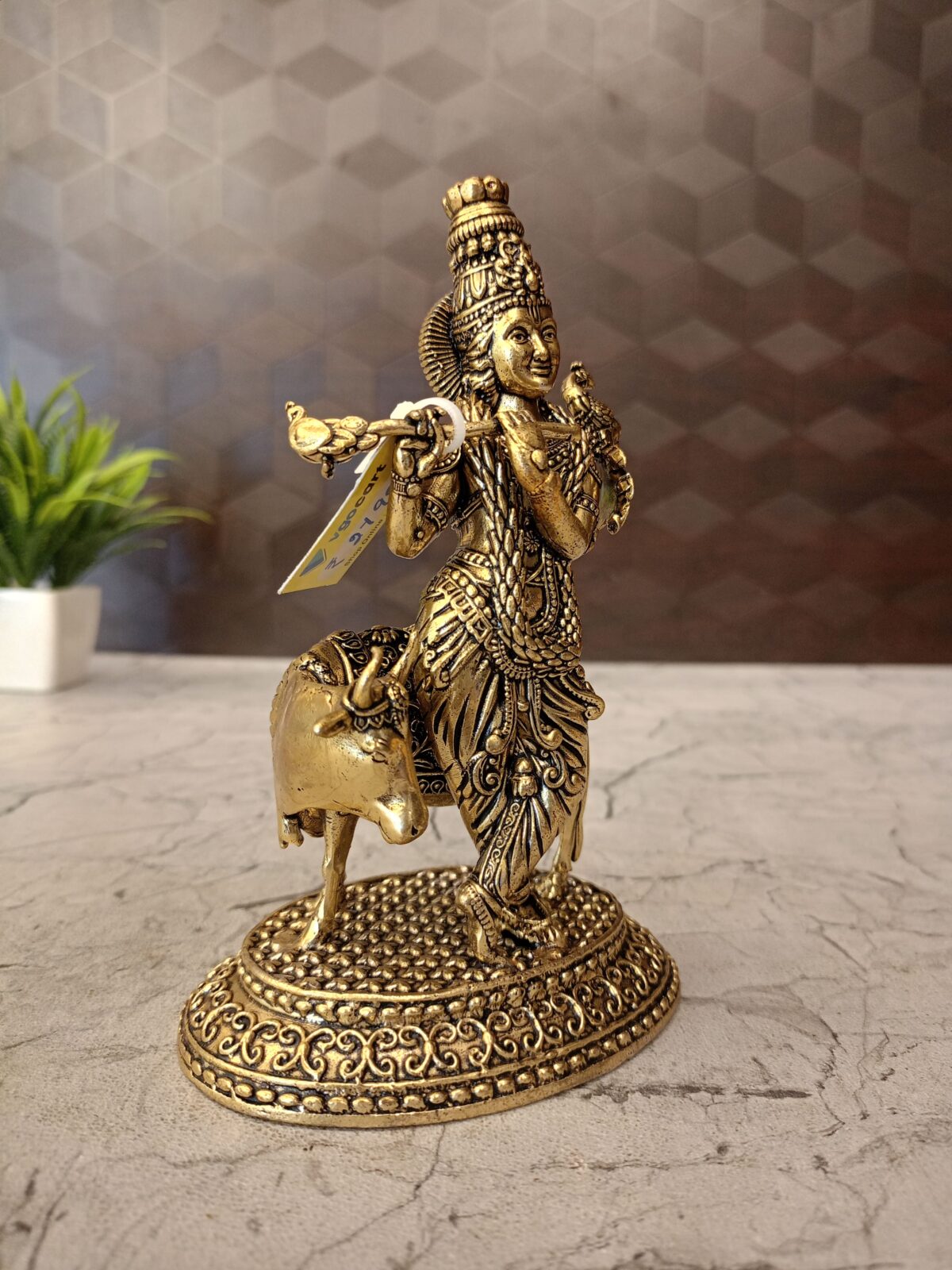 brass cow krishna iodl pooja gift vgocart coimbatore india2 scaled