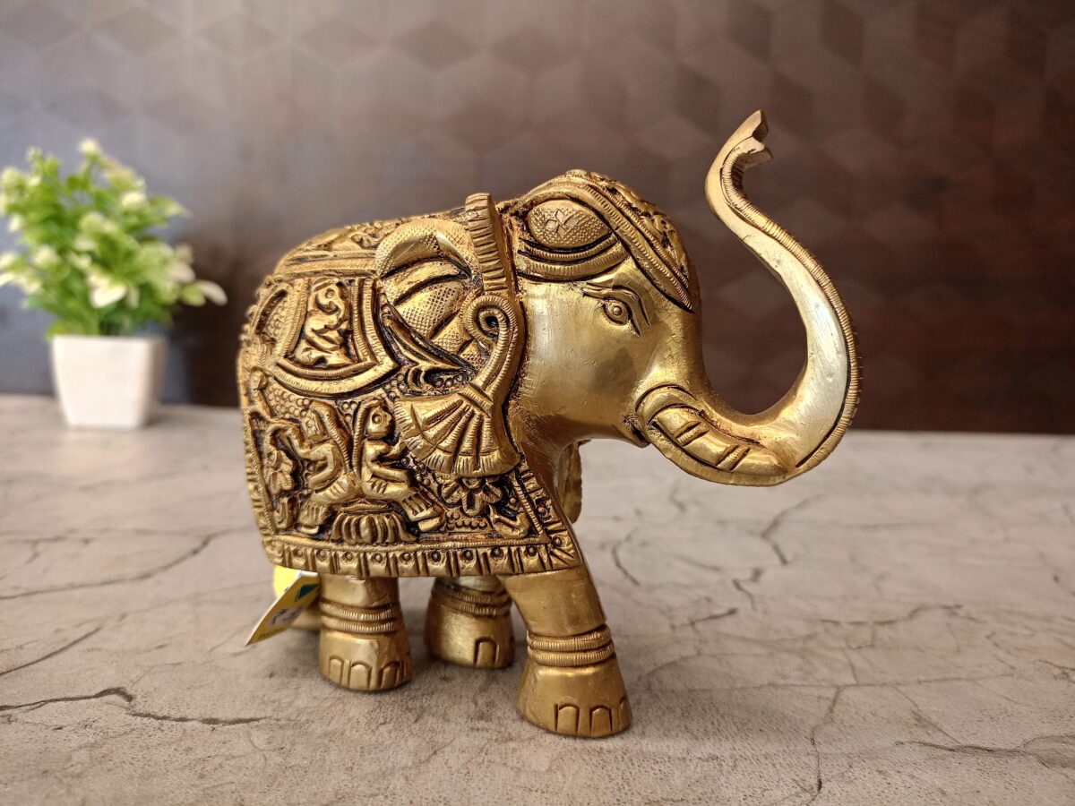 brass elephant pooja gift vgocart coimbatore india2 scaled