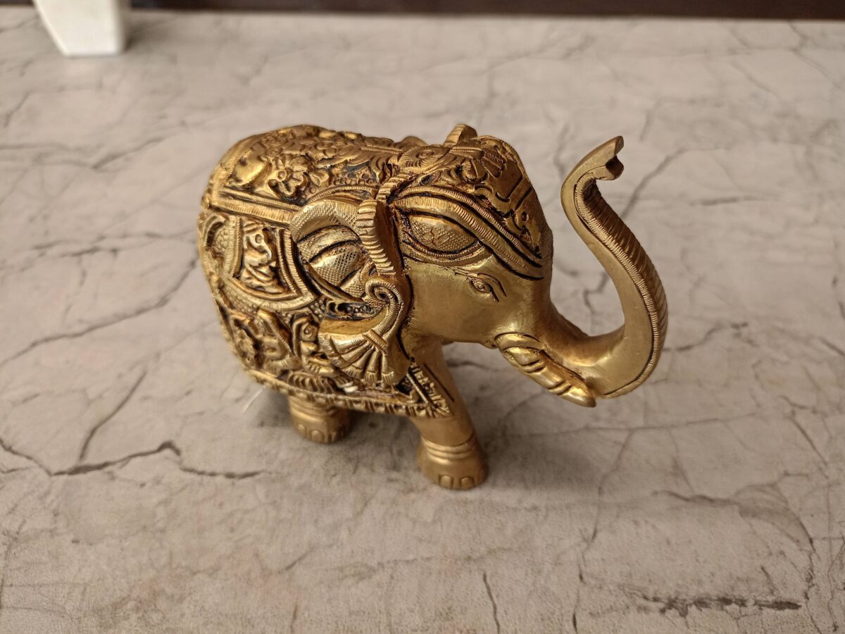 brass elephant pooja gift vgocart coimbatore india3 scaled