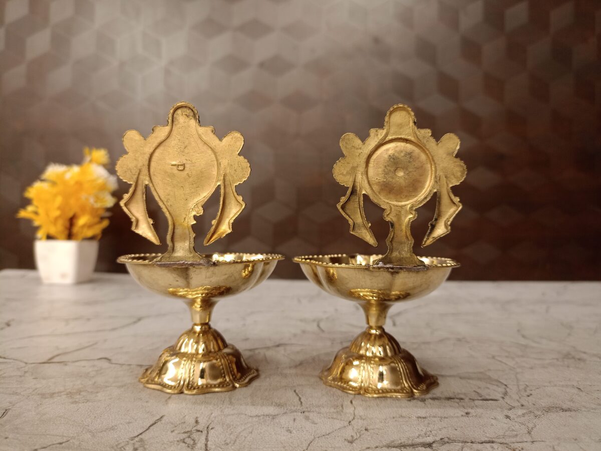brass fine art sangu chakra diya pooja gift vgocart coimbatore india3 scaled
