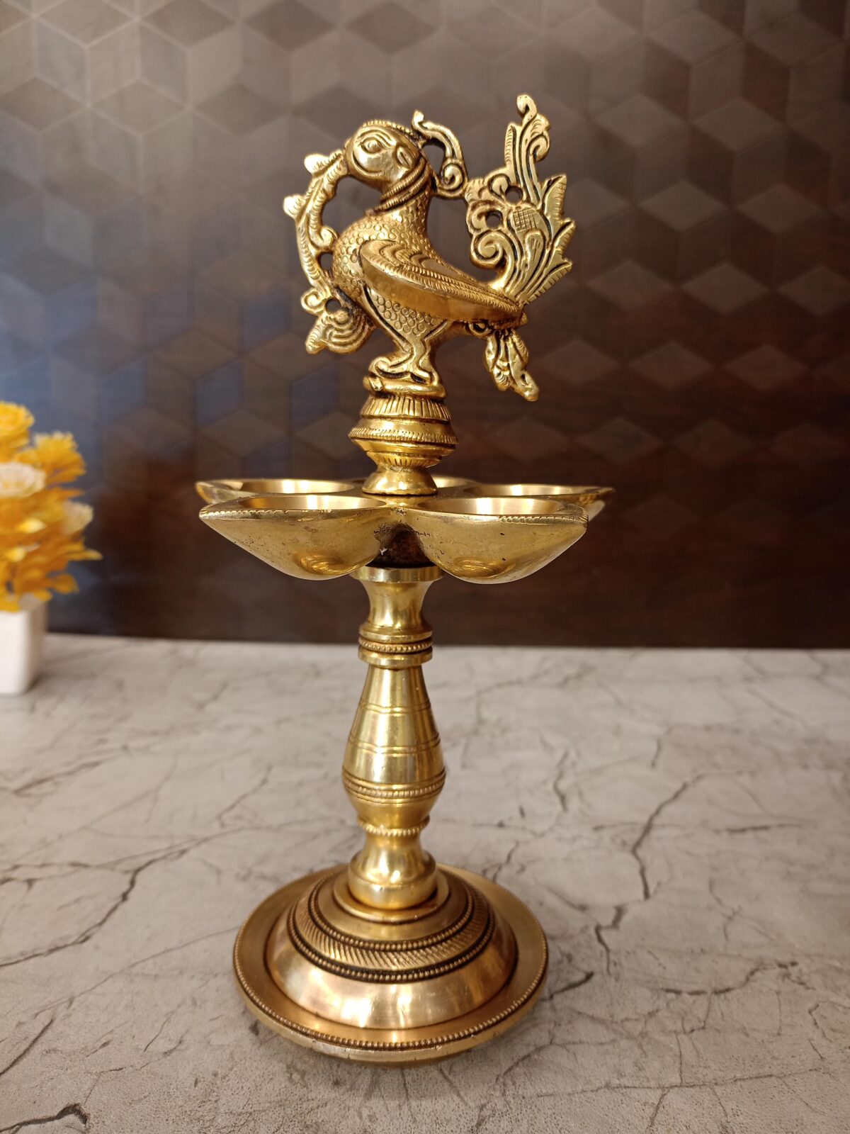 brass five face annam kuthu vilakku pooja gift vgocart coimbatore india scaled