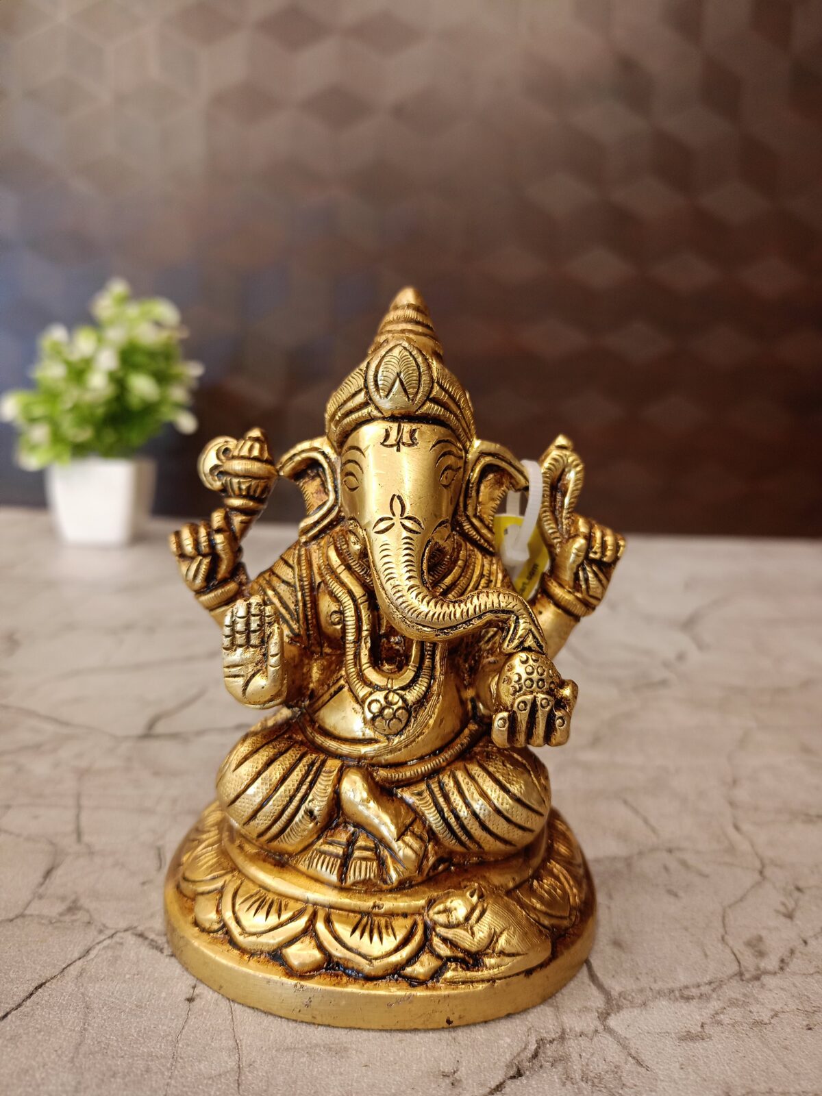 brass ganesha idol pooja gift vgocart coimbatore india scaled