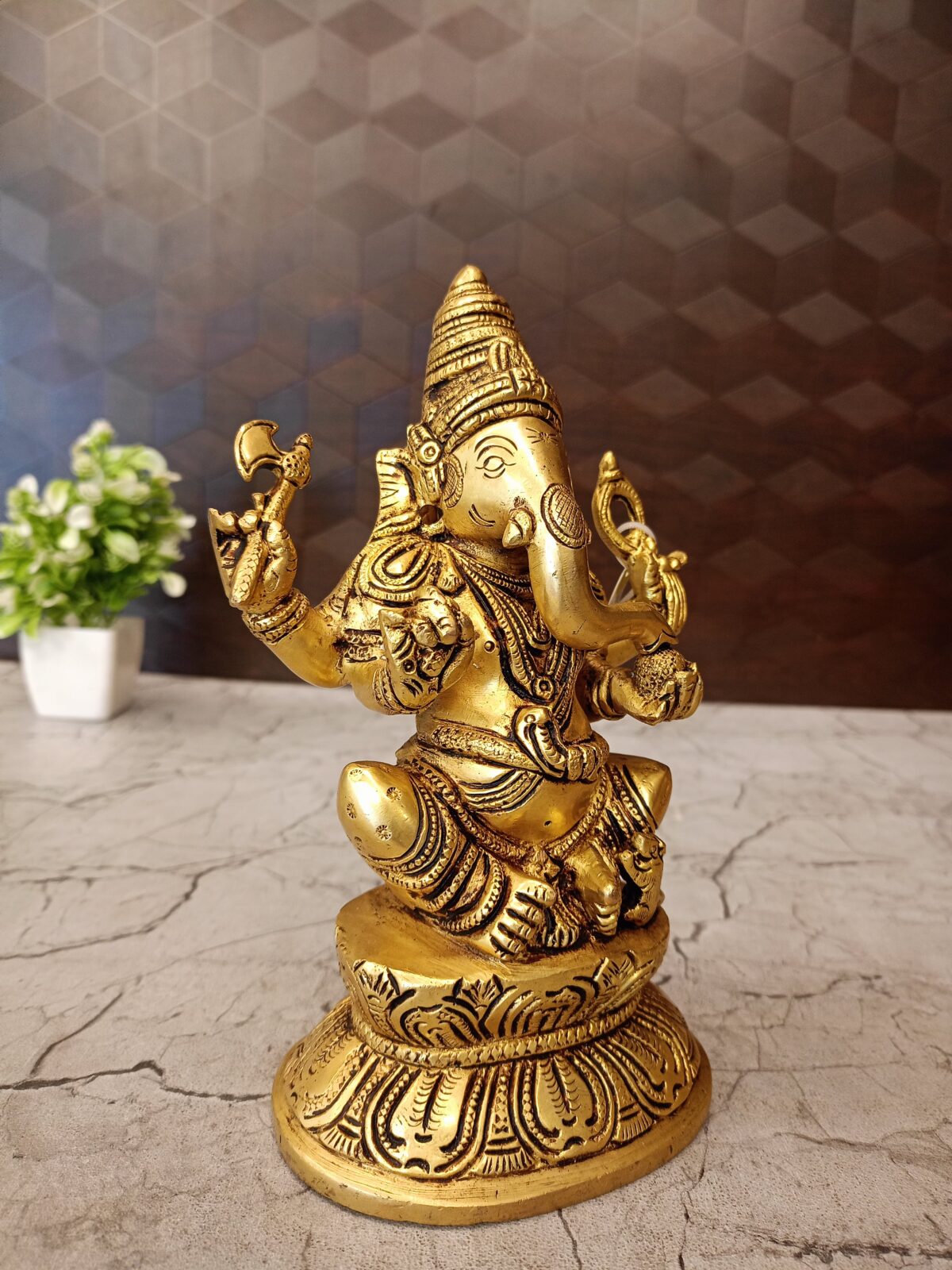 brass ganesha oval base pooja gift vgocart coimbatore india2 scaled