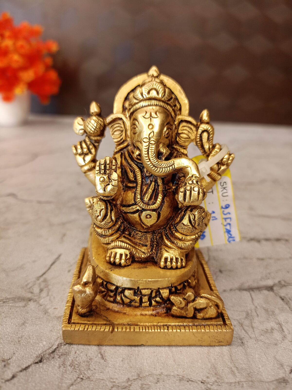 brass ganesha pooja gift antique vgocart coimbatore india scaled