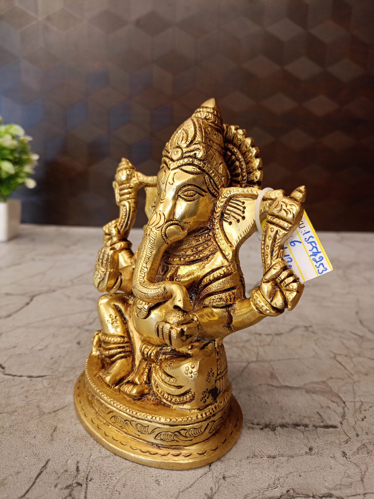 brass ganesha round base pooja gift vgocart coimbatore india3 scaled