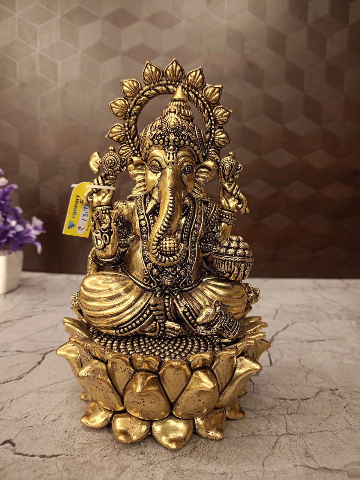 brass lotus ganesha pooja gift vgocart coimbatore india 2 scaled