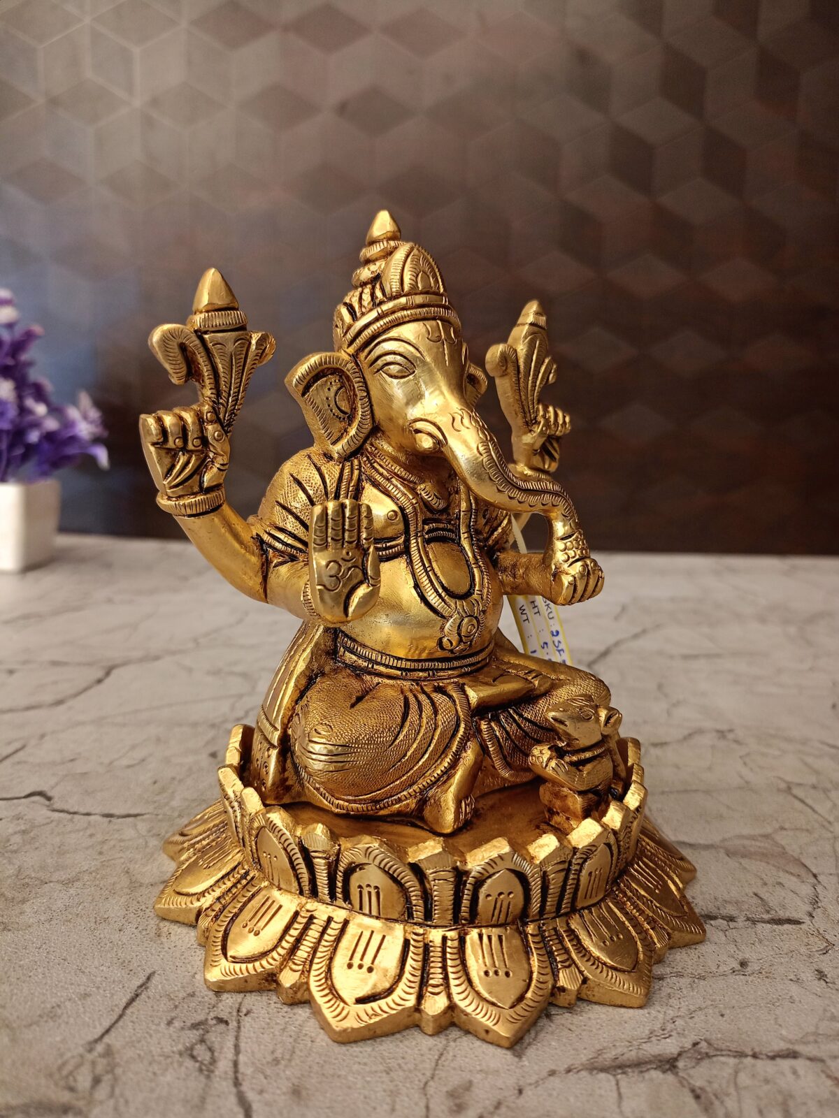 brass lotus ganesha pooja gift vgocart coimbatore india2 scaled