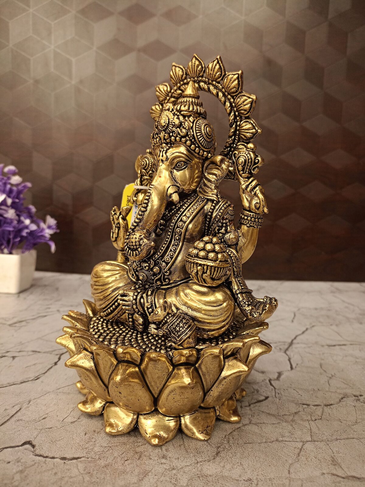 brass lotus ganesha pooja gift vgocart coimbatore india6 scaled