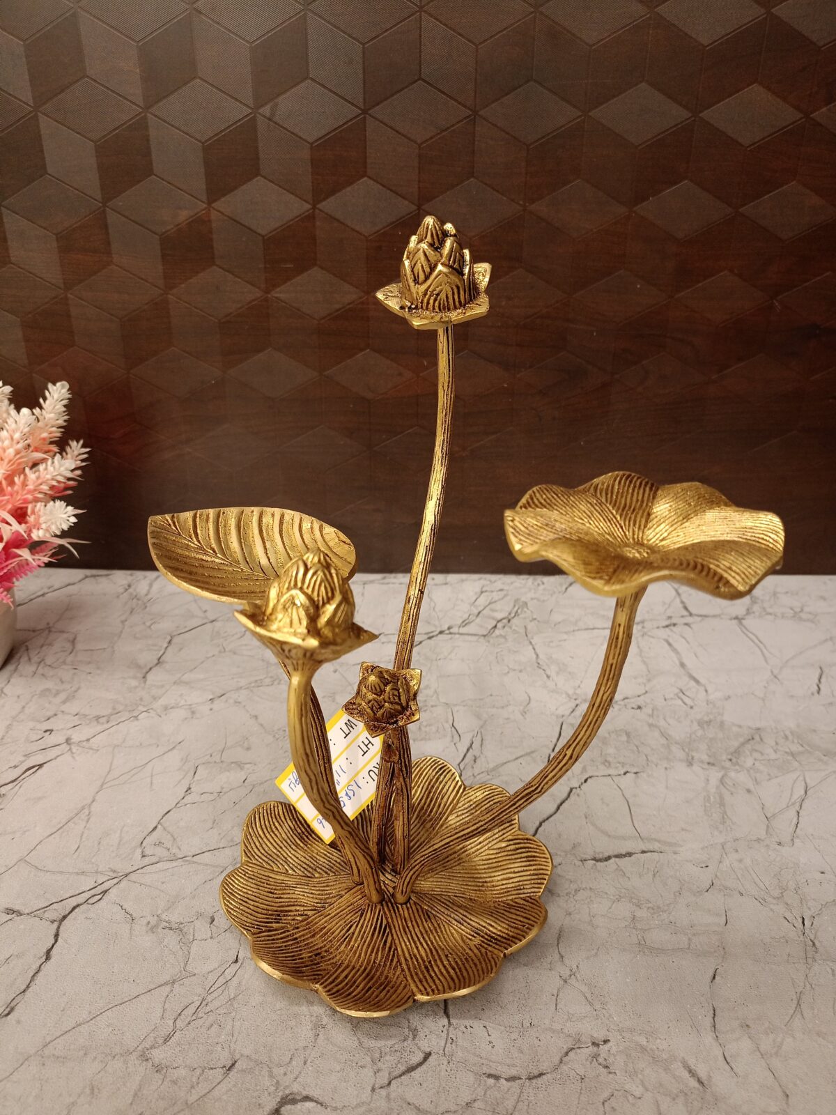 brass lotus leaf buds home decor gift vgocart coimbatore india1 scaled